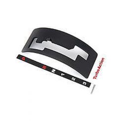 Turbo Action Shifter Gate Plate Reverse Pattern Steel Black Powder Coa