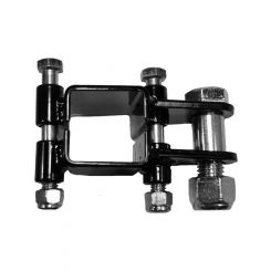 U-B Machine Panhard Bar Bracket Frame Mount Clamp-On Steel Black Powd