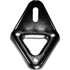 U-B Machine Motor Mount Bolt-On Steel Black Powder Coat Front Chevy V8