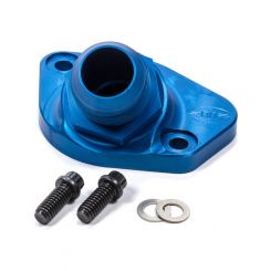U-B Machine Water Neck Straight 16 AN Male Bolt-On Billet Aluminum Bl