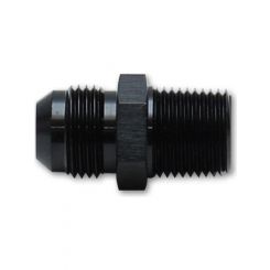 Vibrant Performance Straight Adapter Fitting; Size: -20AN x 1" NPT Black