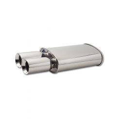 Vibrant Performance Muffler Streetpower 2-1/2 in Center Inlet Dual 3-1/2