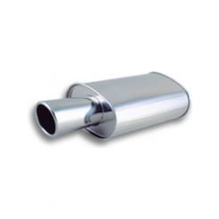 Vibrant Performance Muffler Streetpower 2-1/2 in Center Inlet 4 in Round