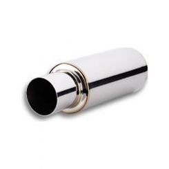 Vibrant Performance Muffler TPV Turbo 3 in Inlet 4 in Straight Cut Tip 6