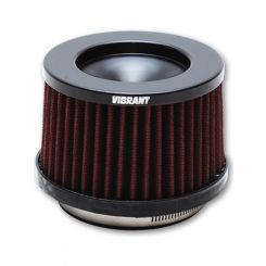 Vibrant Performance Air Filter Element Classic Clamp-On Conical 6 in Ba