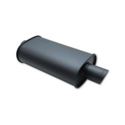 Vibrant Performance Street Power Flat Black Oval Muffler 20.0 in. Length