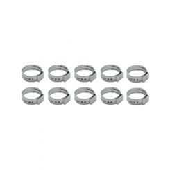 Vibrant Performance Hose Clamp Crimp 9.4-11.9 mm Stainless Natural Set