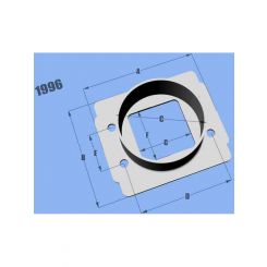Vibrant Performance Intake Tube Adapter Mass Air Sensor to 3 in Tube Alu