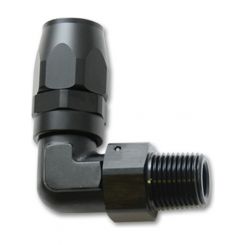 Vibrant Performance Fitting Hose End 90 Degree 6 AN Hose to 1/4 in NPT