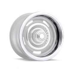 Vision Wheel Wheel Trim Ring 15 in Diameter 2 in Wide Stainless Polished