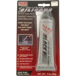 Valco Sealant - All-In-One Black - Silicone - 3.00 oz Tube - Each
