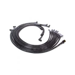 Woody Wires Spark Plug Wire Set Woody Wires Spiral Core 8 mm Sleeved Bla