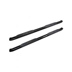 Westin Step Bars Pro Traxx 4 4 in Oval Stainless Black Powder Coat S
