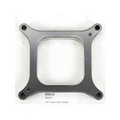 Wilson Manifolds Carburetor Spacer Lightweight 1 in Thick Open Square Bore