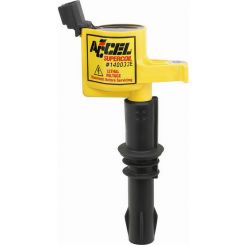 Accel Ignition Coil Pack Super Coil 0.200 ohm Coil-On-Plug Yellow 3-Valve F (0)