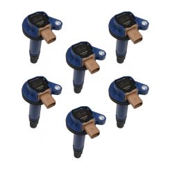 Accel Ignition Coil Pack Super Coil Coil-On-Plug Blue Ford EcoBoost