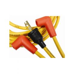 Accel Spark Plug Wire Set Super Stock Spiral Core 8 mm Yellow 90 Degree