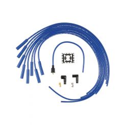 Accel Spark Plug Wire Set Super Stock Spiral Core 8 mm Blue Straight Pl