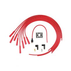 Accel Spark Plug Wire Set Super Stock Spiral Core 8 mm Red Straight Plu