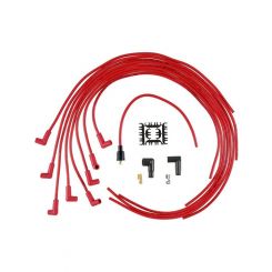 Accel Spark Plug Wire Set Super Stock Spiral Core 8 mm Red 90 Degree Pl