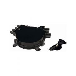 Accel Cap and Rotor Kit Socket Style Brass Terminals Screw Down Black Ve