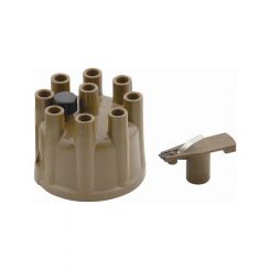Accel Cap and Rotor Kit Socket Style Brass Terminals Clamp Down Tan V