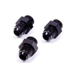 Aeromotive Regulator Fitting Kit Three 6 AN Male Fittings Aluminum Blac