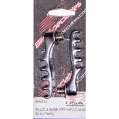 Billet Specialties Spark Plug Wire Loom 4 Wire Cylinder Head Mount 8.5