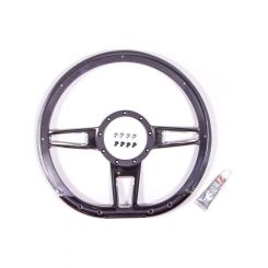 Billet Specialties Steering Wheel Formula 14 in Diameter D-Shaped 3-S