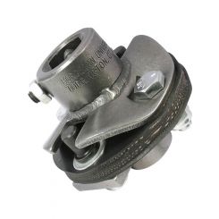 Borgeson Steering Rag Joint 3/4 in 30 Spline to 1 in Double D Steel Nat (53152)