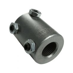 Borgeson Steering Shaft Coupler 3/4-36 in Spline to 3/4 in Double D St