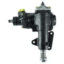 Borgeson Steering Box Power Delphi 600 Series 16 to 1 Ratio Iron Black
