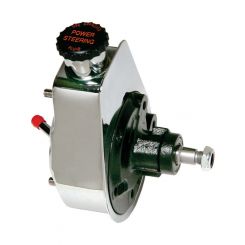 Borgeson Power Steering Pump - Saginaw - Steel - Chrome - Each