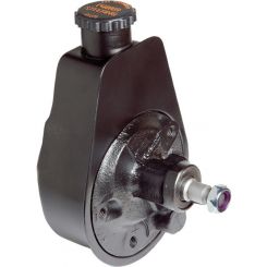 Borgeson Power Steering Pump - Saginaw - Steel - Black Paint - Each