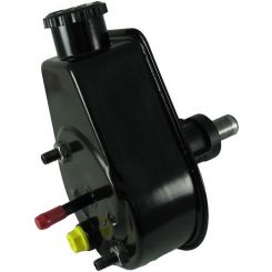 Borgeson Power Steering Pump Saginaw P-Series Steel Black Powder Coat