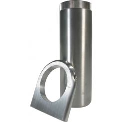 Borgeson Power Steering Reservoir 7 in Tall x 2-1/2 in OD 3/8 in NPT M