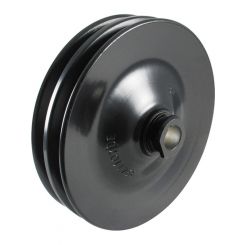 Borgeson Power Steering Pulley V-Belt 2 Groove Bolt-On 5.750 in Diamet