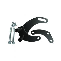 Borgeson Power Steering Pump Bracket Driver Side Block Mount Steel Bla