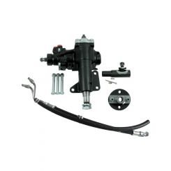 Borgeson Steering Box Power 14 to 1 Ratio 1-1/8 in Sector Shaft Joints