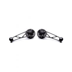 Clayton Machine Works Window Crank Truss Style Black Inserts Aluminum
