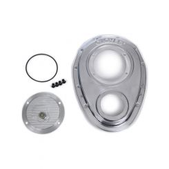 Cloyes Timing Cover Quick Button 2 Piece Aluminum Polished Big Block Sn