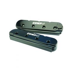Comp Cams Valve Cover Tall COMP Cams Logo Aluminum Black Wrinkle Powder C