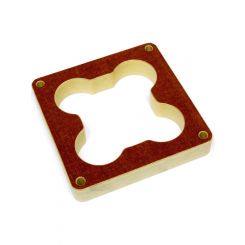 Dart Carburetor Spacer 1 in Thick Open Dominator Flange Phenolic