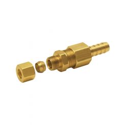 Derale Fitting Adapter Straight 5/16 in Compression Fitting to 3/8 in H
