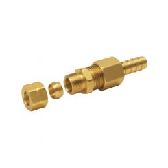 Derale Fitting Adapter Straight 3/8 in Compression Fitting to 3/8 in Ho