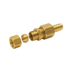 Derale Fitting Adapter Straight 1/2 in Compression Fitting to 1/2 in Ho