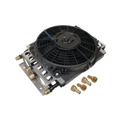 Derale Fluid Cooler and Fan 8/8 Pass 15-3/4 x 11-1/2 x 5 in Tube Type 8