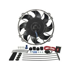 Derale Electric Cooling Fan Tornado 8 in Fan Push / Pull 500 CFM Curved