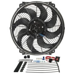 Derale Electric Cooling Fan Tornado 16 in Fan Push / Pull 2175 CFM Curv