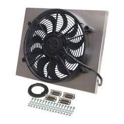 Derale Electric Cooling Fan HO RAD 17 in Fan Puller 2400 CFM Curved Bla